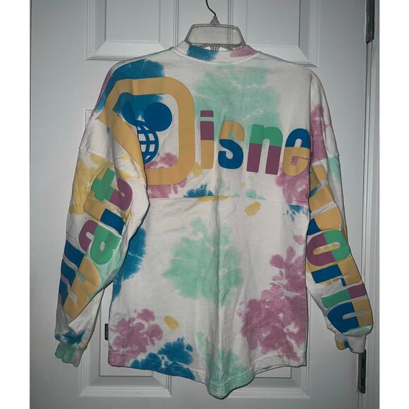 Walt Disney World Resort WDW Pastel Tie Dye Spirit Jersey T-Shirt Sz XS X-Small - Picture 2 of 9